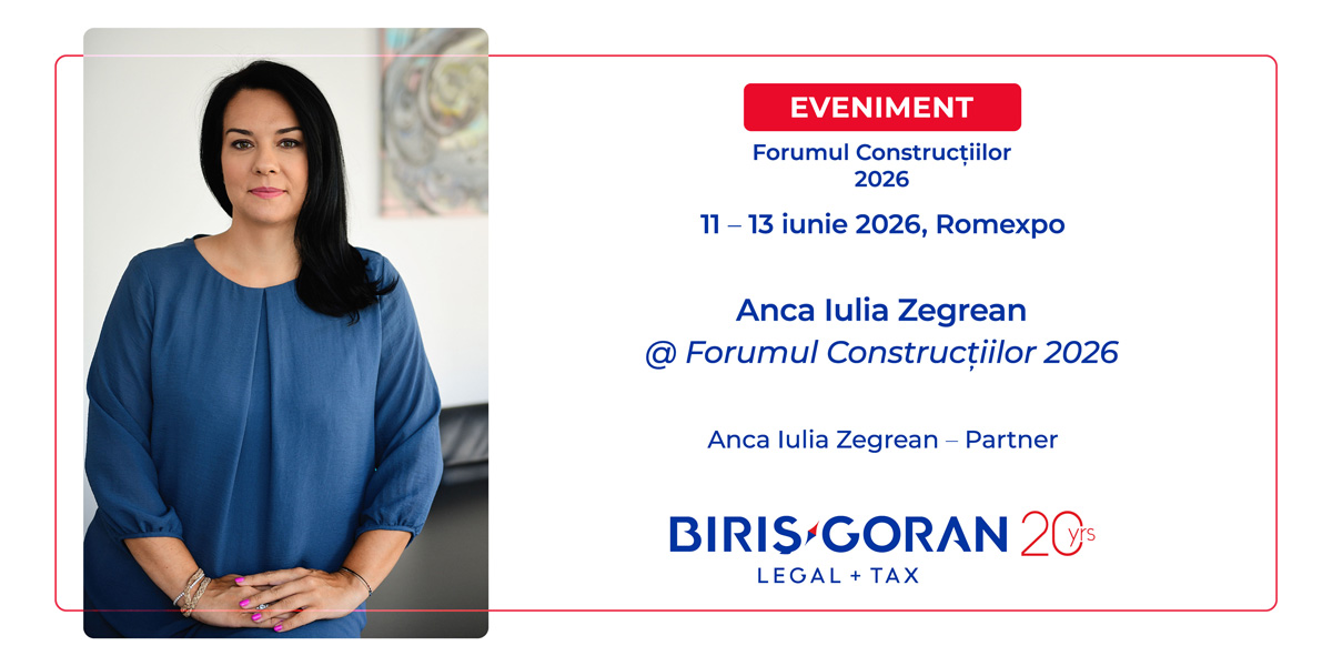Anca-Iulia Zegrean, speaker la Forumul Construcțiilor Ediția 2026