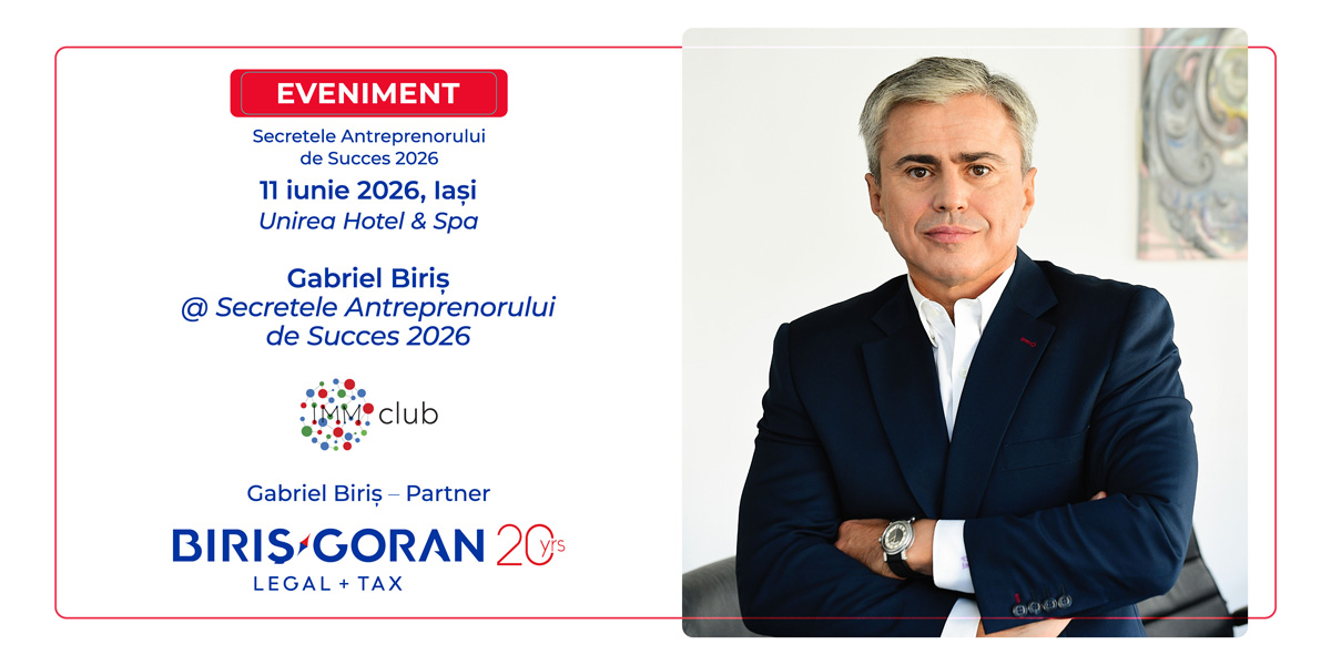Gabriel Biriș – speaker la Secretele Antreprenorului de Succes – Iași 2026