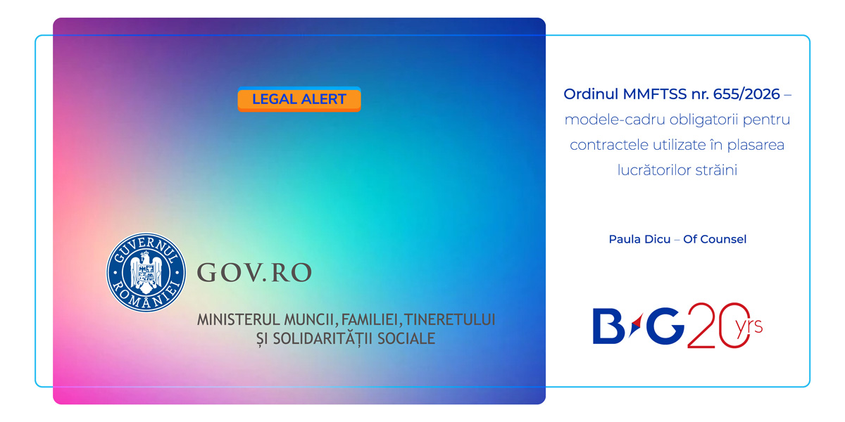 Ordinul MMFTSS nr. 655/2026 – modele-cadru obligatorii pentru contractele utilizate în plasarea lucrătorilor străini