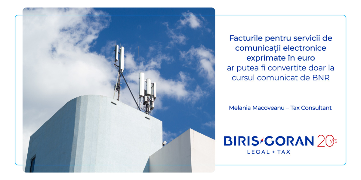 Facturile pentru servicii de comunicații electronice exprimate în euro ar putea fi convertite doar la cursul comunicat de BNR
