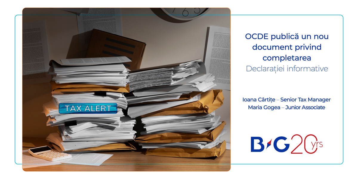 OCDE publică un nou document privind completarea Declarației informative