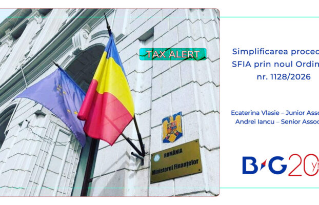 Simplificarea procedurii SFIA prin noul Ordin MF nr. 1128/2026