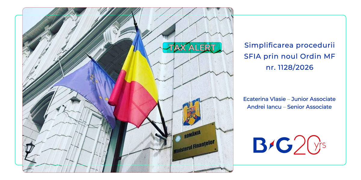 Simplificarea procedurii SFIA prin noul Ordin MF nr. 1128/2026