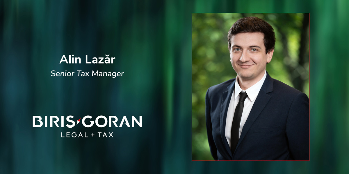 Alin Lazăr a fost promovat la poziția de Senior Tax Manager