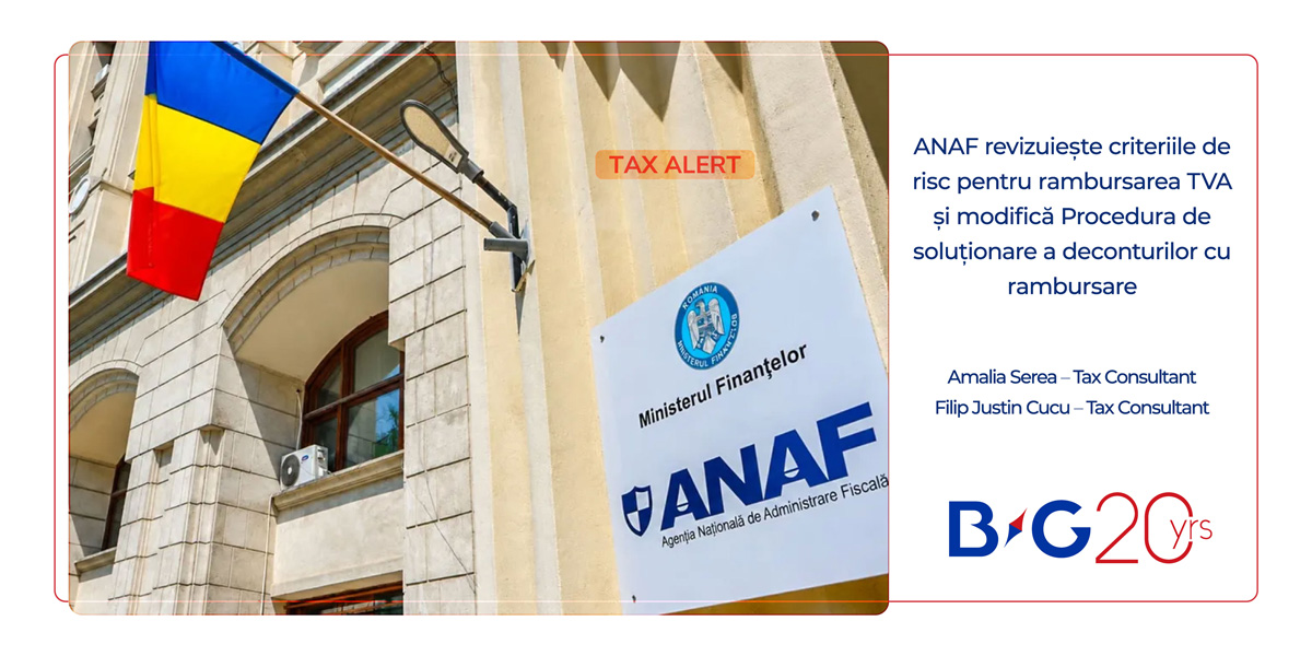 ANAF revizuiește criteriile de risc pentru rambursarea TVA și modifică Procedura de soluționare a deconturilor cu rambursare